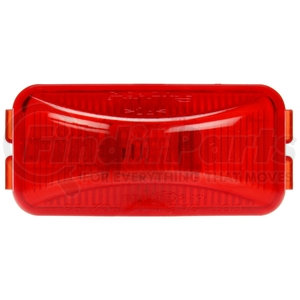 15200R3 by TRUCK-LITE - 15 Series, Incandescent, Red Rectangular, 1 Bulb, Marker Clearance Light, PC2, PL-10, 12V, Bulk