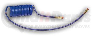 81001540B by GROTE - Coiled Air Hose 15 Foot With 12 and 40 in. Leads Blue