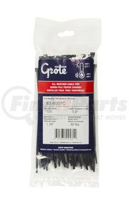 83-6007C by GROTE - Nylon Cable Ties - All Weather, 5.75" Long