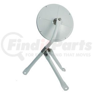 28481 by GROTE - 8½" Convex Cross-Over Mirror - Mirror Assembly, White
