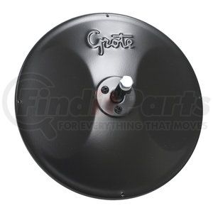 12182 by GROTE - 8" Round Convex Mirrors with Center-Mount Ball-Stud - Black