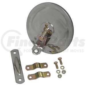 28663 by GROTE - 6" Convex Center-Mount Spot Mirrors - w/ "L" Bracket