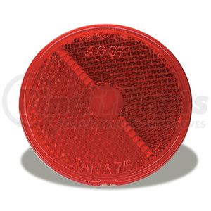 40072-3 by GROTE - 2½" Round Stick-On Reflector - Red, Multi Pack