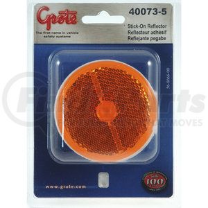 40073-5 by GROTE - 2½" Round Stick-On Reflector - Yellow