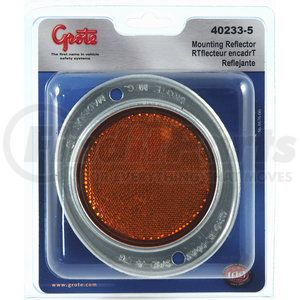 40233-5 by GROTE - Aluminum Two-Hole Mounting Reflectors - Yellow