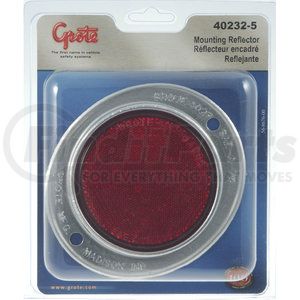 40232-5 by GROTE - Aluminum Two-Hole Mounting Reflectors - Red