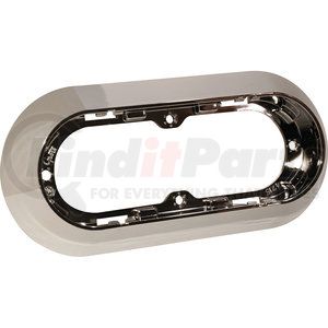 42153 by GROTE - Surface-Mount Snap-In Flange For 6" Oval Lights - Chrome