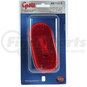 46712-5 by GROTE - Single-Bulb Oval Clearance / Marker Light - Built-in Reflector