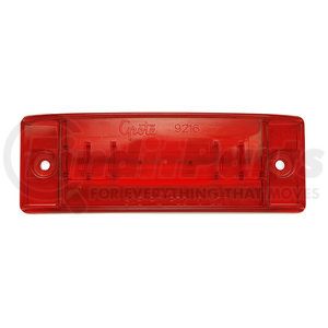 47162 by GROTE - Clearance-Marker Lamp SuperNova Sealed Turtleback II LED with Optic Lens Red