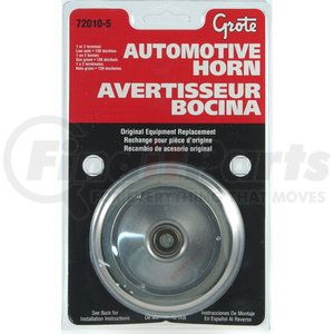 72010-5 by GROTE - Electric Automotive Horn - High Import, 135 Decibels