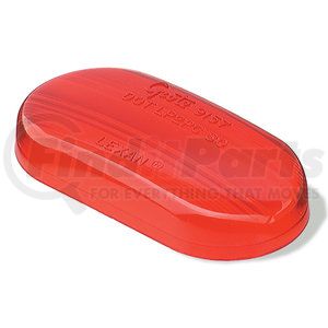 91572-3 by GROTE - Clearance / Marker Replacement Lens - Two-Bulb Oval Lens, Red, Multi Pack