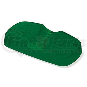 91964 by GROTE - Clearance / Marker Replacement Lens - Two-Bulb Square Lens, Green