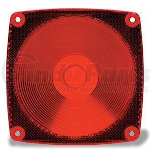 92792 by GROTE - Stop / Tail / Turn Replacement Lens - 440 Series Front Lens, Red