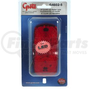 G4602-5 by GROTE - Hi Count® Square-Corner 13-Diode LED Clearance / Marker Light - Red, Multi Pack