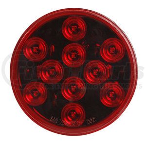 STT5100RPG by GROTE - Choice Line LED Stop / Tail / Turn Light - 10-Diode, 4" Round, Red, STT