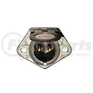 593121 by VELVAC - Two Pole Socket, Durable Zinc Die Cast Housing