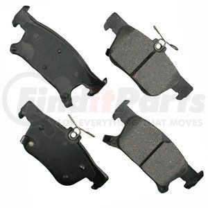 ACT1923 by AKEBONO - Disc Brake Pad Kit