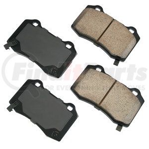 ASP1053 by AKEBONO - PERFORMANCE BRAKE PAD SET