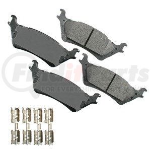 ASP1602 by AKEBONO - Disc Brake Pad Set-Performance Ultra Premium Ceramic Pads Rear fits 12-17 F-150