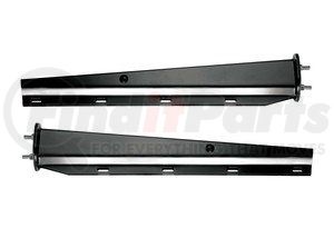 646B-SL by ROADMASTER -  Black spring-loaded mud flap hanger, taper style, straight (one pair) 2.5