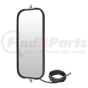 610216 by RETRAC MIRROR - 7in. X 16in. Mirror Head, Rib Back, Black