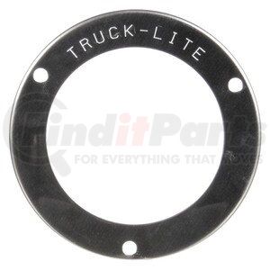 10715 by TRUCK-LITE - 10 Series Flange Cover, 2 - 1/2 In Mounts, Used In Round Shape Lights, Silver Stainless Steel