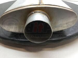 57220 by GMC - ALUMINIZED MUFFLER -  3" fittings. Fits 96-ON, 6.5L, Diesel. 30" x 11" x 5"