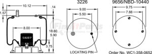 W013581096 by FIRESTONE - Airide Air Spring Reversible Sleeve 1T15M-6