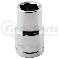 KTI-23112 by K-TOOL INTERNATIONAL - 1/2" Drive Standard 6 Point Socket 3/8"