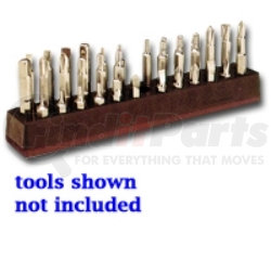 587 by MECHANIC'S TIME SAVERS - 1/4 in. Magnetic Red 37 Piece Bit Holder 