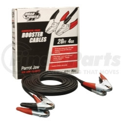 08760 by COLEMAN CABLE PRODUCTS - 4 Gauge, 20 Foot Booster Cables with Parrot Jaw Clamp