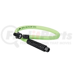 HFZ3804YW2B by LEGACY MFG. CO. - 3/8” x 4’ Flexzilla® ZillaGreen™ Ball Swivel Whip Hose