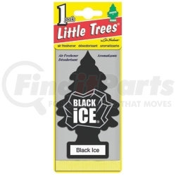 U1P-10155 by CAR FRESHENER - Little Tree Car Freshener, Black Ice, One per Pack