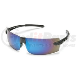 17GB0M by GATEWAY SAFETY - Safety Glasses, Odyssey, Clear Mirror Lens, Black Frame, SoftFlex Nosepiece, PolySquare Design