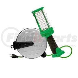 E319 by COLEMAN CABLE PRODUCTS - LED Work Light Reel, 72 LEDs, with Metal Housing, 16/3 30' Cord, On/Off Switch