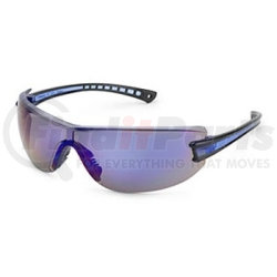 19GB9M by GATEWAY SAFETY - Safety Glasses, Luminary, Wraparound Blue Mirror Anti-Scratch Lens, Black Temples, Lightweight