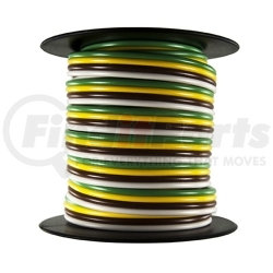 2522F by THE BEST CONNECTION - Trailer Wire Bonded-Rated 80°C 16AWG 4-Way, 25Ft