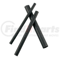 4004H by THE BEST CONNECTION - 3/16" I.D. Black Heat Shrink Tubing (7) 4" Pcs