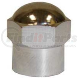 TI108 by THE MAIN RESOURCE - Chromed Plastic Hex Cap - Can Be Used In TPMS Applications (Box of 100)