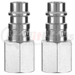 A53430FZ-2PK by LEGACY MFG. CO. - 2 Pack Flexzilla High Flow Plugs, 1/4 Body, 1/4 FNPT