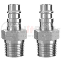 A53640FZ-2PK by LEGACY MFG. CO. - 2 Pack Flexzilla High Flow Plugs, 1/4 Body, 3/8 MNPT