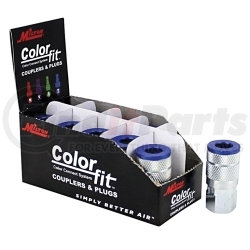 785TC by MILTON INDUSTRIES - ColorFit Couplers, T-style Blue Box of 10