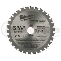 48-40-4070 by MILWAUKEE - 5-3/8" 30 Teeth Ferrous Metal Circular Saw Blade