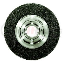 06170 by WEILER - Bench Grinder Wire Wheel, 10" Diameter, .020 Crimped Wire, Medium Face, 2" Arbor, 4,500 RPM Max