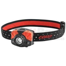 21531 by COAST - FL75R Rechargeable Pure Beam Focusing Headlamp, Black