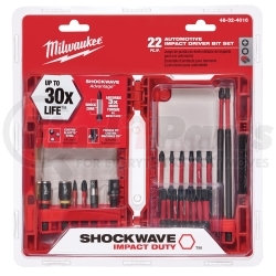 48-32-4016 by MILWAUKEE - 22 Piece Shockwave Automotive Impact Bit Set