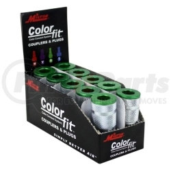 776AC by MILTON INDUSTRIES - ColorFit Couplers, A-style Green, Box of 10