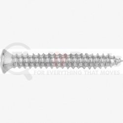 6319 by AUTO BODY DOCTOR - Phillips Oval Head Sheet Metal Screws Size: 8 x 1-1/4", Head Size: #6, Finish: Chrome, Qty: 10