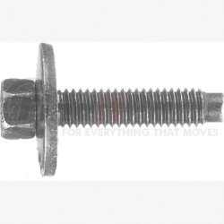 6338 by AUTO BODY DOCTOR - Body Bolts Dog Point, Size: 6-1.00 x 28mm, Head: 8mm IND Hex, Finish: Black Phos., Qty: 10