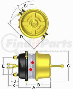 LCP3030LR by HALDEX - Actuator 3030